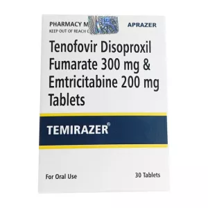 Трувада полный аналог (Temirazer, Тенвир ЕМ :: Тенофовир + Эмтрицитабин) 300+200мг табл. №30