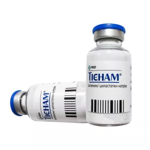 Тиенам пор. для инъекций 500мг+500мг №1