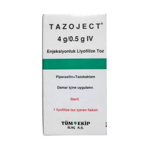 Тазоджект - Тазоцин 4,5г (Пиперациллин + Тазобактам) фл. №1
