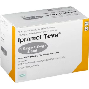 Ипрамол 0,5мг+2,5мг/2,5мл ампулы для ингаляций №60