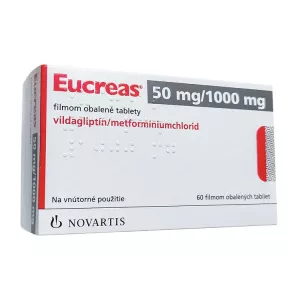 Эукреас (Eucreas) табл. 50мг+1000мг №60