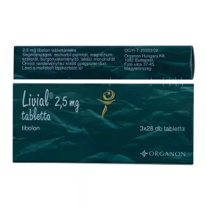 Ливиал таблетки 2.5мг №84 (3*28шт)!!!