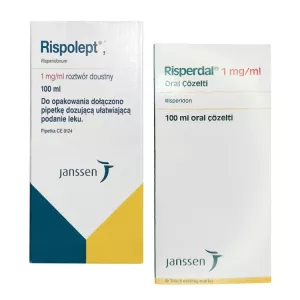 Рисполепт раствор для приема внутрь (название Rispolept / Risperdal) 1мг/1мл 100мл!!!