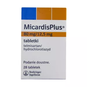 Микардис плюс 12,5+80 мг таблетки №28