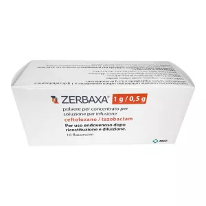 Зербакса порошок для приготовления инъек. р-ра 1000мг+500мг №10